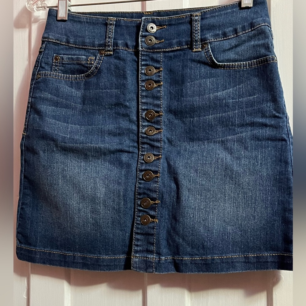 INC Denim Regular Fit Skirt Size 2